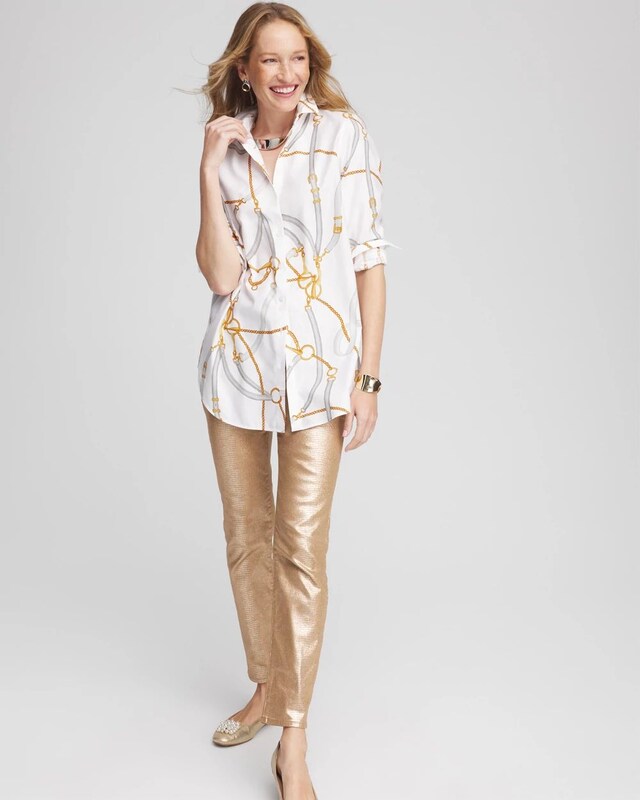 No Iron Status Print Tunic - image 2